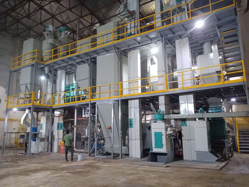 Our 4-5tons/h fish feed production line project in Africa