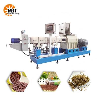 Double Screw Floating Fish Feed Extruder