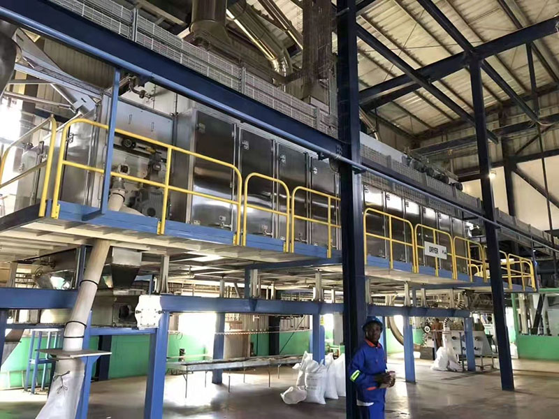 3tons/h pet food production line have finished the installation in Nigeria