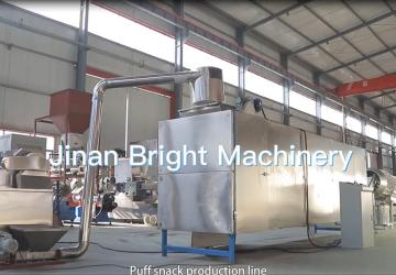 100-150kgh capacity puff snack production line